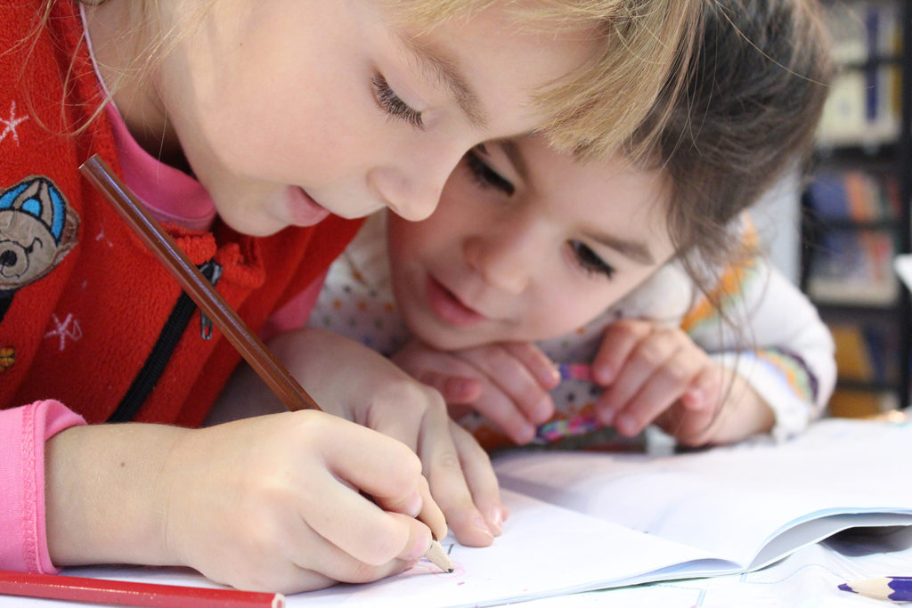 school children learning